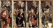 PACHER, Michael Altarpiece of the Church Fathers Germany oil painting artist